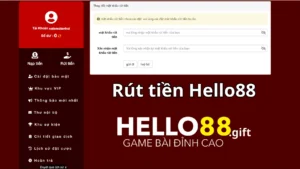 Thiết lập mật khẩu rút tiền Hello88